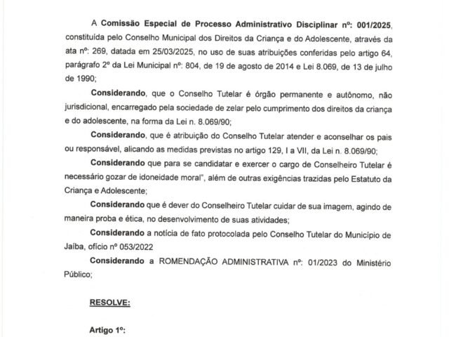 RESOLUÇÃO 03/2025